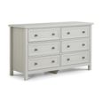 Maine Chest of Drawers - 6 Drawer - Wide - Grey