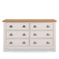 Richmond Chest of Drawers - 6 Drawer - Wide - Grey