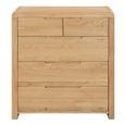Curve Chest of Drawers - 3+2 Drawer - Oak