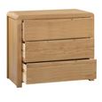 Curve Chest of Drawers - 3 Drawer - Small - Oak