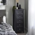 Maine Chest of Drawers - 5 Drawer - Tall - Black
