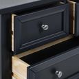 Maine Chest of Drawers - 3+2 Drawer - Black