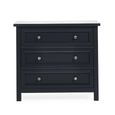 Maine Chest of Drawers - 3 Drawer - Small - Black