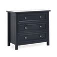 Maine Chest of Drawers - 3 Drawer - Small - Black