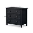 Maine Chest of Drawers - 3 Drawer - Small - Black