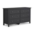 Maine Chest of Drawers - 6 Drawer - Wide - Black
