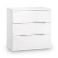 Manhattan Chest of Drawers - 3 Drawer - Small - White Gloss