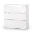 Manhattan Chest of Drawers - 3 Drawer - Small - White Gloss