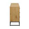 Harlow Light Oak Effect Chest of Drawers - 6 Drawer - Wide