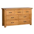 Somer Wide Chest - 3+4 Drawer - Oak
