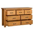 Somer Wide Chest - 3+4 Drawer - Oak