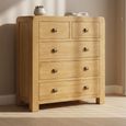 Curve Chest - 2+3 Drawer - Oak