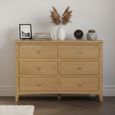 Kilkenny Wide Chest - 6 Drawer - Oak