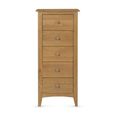 Kilkenny Tall Chest - 5 Drawer - Oak