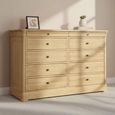 Moreno Wide Chest - 10 Drawer - Oak