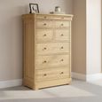Moreno Tall Wide Chest - 8 Drawer - Oak