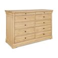 Moreno Wide Chest - 10 Drawer - Oak