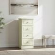 Pembroke Cream 4 Drawer Narrow Chest