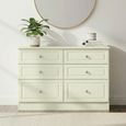 Pembroke Cream 6 Drawer Midi Chest