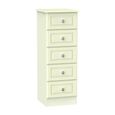 Pembroke Cream 5 Drawer Narrow Chest