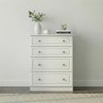 Pembroke White Gloss 4 Drawer Deep Chest