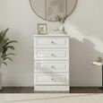 Pembroke White Gloss 4 Drawer Midi Chest