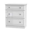 Pembroke White Gloss 3 Drawer Deep Chest