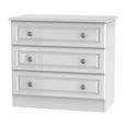 Pembroke White Gloss 3 Drawer Small Chest