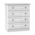 Pembroke White Gloss 4 Drawer Chest