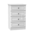 Pembroke White Gloss 4 Drawer Midi Chest