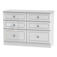 Pembroke White Gloss 6 Drawer Midi Chest