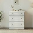 Pembroke White 3 Drawer Deep Chest
