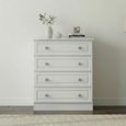 Pembroke White 4 Drawer Chest