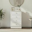 Pembroke White 4 Drawer Midi Chest
