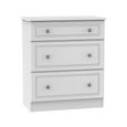 Pembroke White 3 Drawer Deep Chest