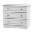 Pembroke White 3 Drawer Small Chest