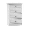 Pembroke White 4 Drawer Midi Chest