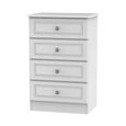 Pembroke White 4 Drawer Midi Chest