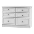 Pembroke White 6 Drawer Midi Chest