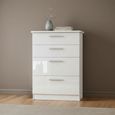 Knightsbridge Chest - Deep - 4 Drawer - White Gloss