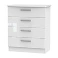 Knightsbridge Chest - 4 Drawer - White Gloss