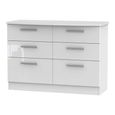 Knightsbridge Chest - Midi - 6 Drawer - White Gloss