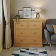 Churchill Waxed Pine 2+2 Drawer Chest