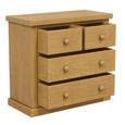 Churchill Waxed Pine 2+2 Drawer Chest