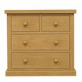 Churchill Waxed Pine 2+2 Drawer Chest