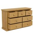 Churchill Waxed Pine 4+3 Drawer Wide Chest