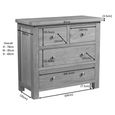 Clearance - Original Chest - 2+2 Drawer - Rustic Oak - A410