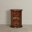 Indian Sheesham 3 Drawer Drum Chest