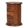 Indian Sheesham 3 Drawer Drum Chest