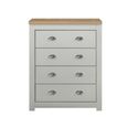 Highgate Chest - 4 Drawer - Grey Painted